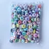 Acrylic uv two-color cloud mist abacus beads creative diy pendant/mobile phone pendant chain key chain pendant bag pendant accessory material Item Picture